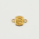 Herraje Letra B 0.3gr / 1/2 in / Oro Amarillo 18K ©