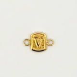 Herraje Letra V 0.3gr / 1/2 in / Oro Amarillo 18K