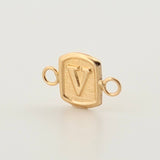 Herraje Letra V 0.35gr / 1/2 in / Oro Amarillo 18K