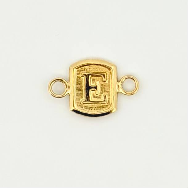 Charm Letter E 0.25gr / 1/2 in / Yellow Gold 18K