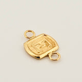 Herraje Letra E 0.3gr / 1/2 in / Oro Amarillo 18K