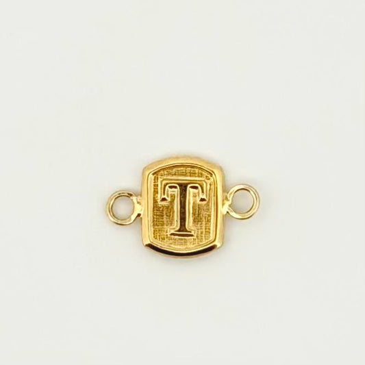Herraje Letra T 0.25gr / 1/2 in / Oro Amarillo 18K ©