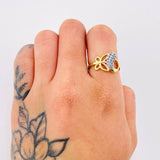 Anillo Mariposa 2.5gr / T6 / Oro Amarillo 18K