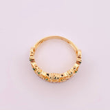 Ring Crown 3.65gr / T6 1/4 / Two Golds Yellow White 18K