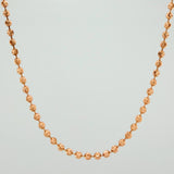 Cadena Militar Media Luna 21.4gr / 28 1/4 in / 3mm Oro Rosa 18K %