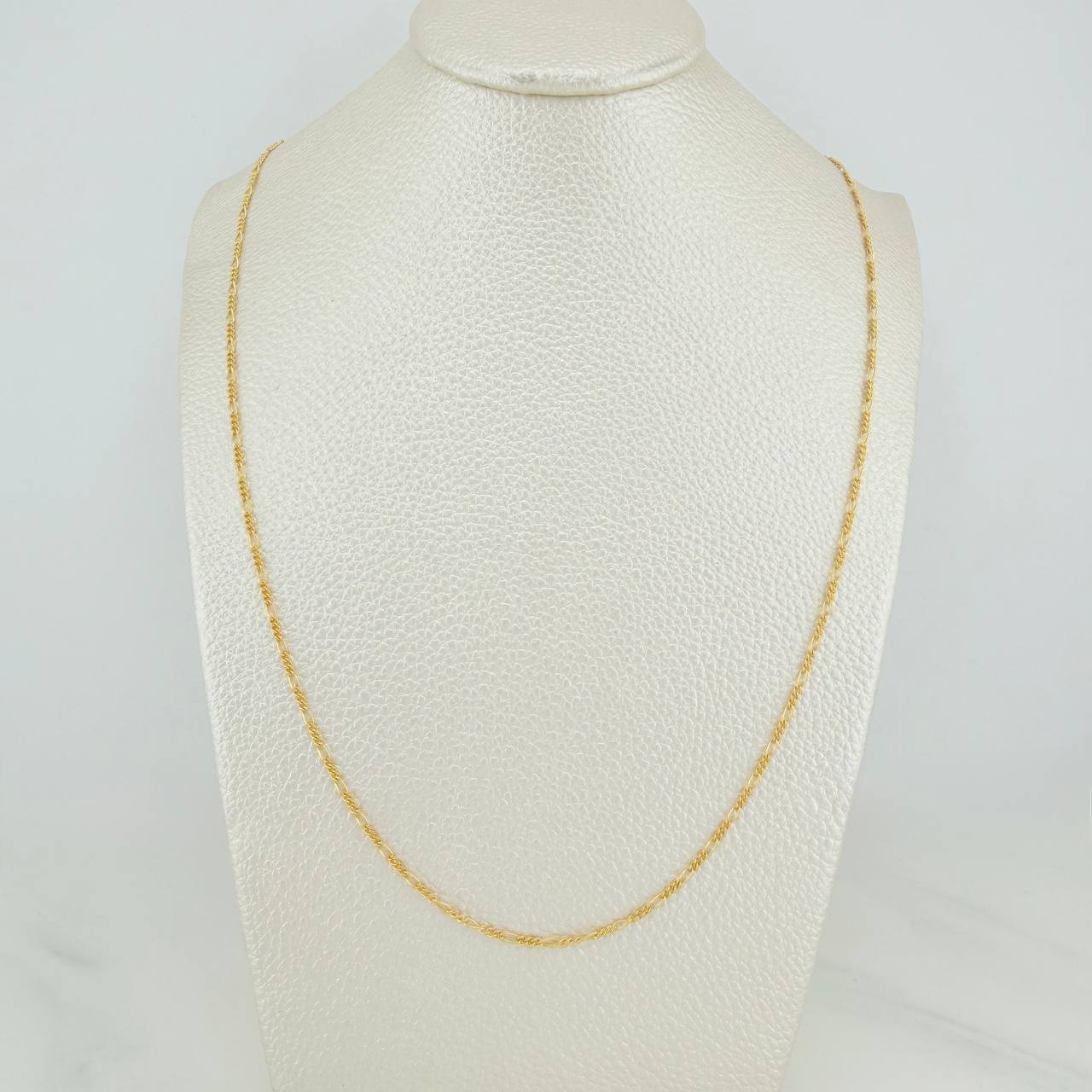 Cadena Figaro 1.5 g / 19 3/4 in / 1.52 mm Oro Amarillo 18K