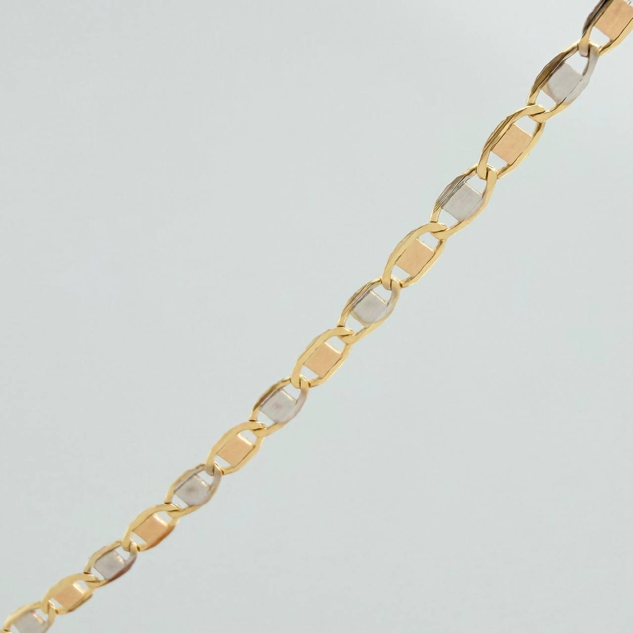 Cadena Escalera Plana 1.8gr / 18 in / 1.45mm Tres Oros +3 18K %