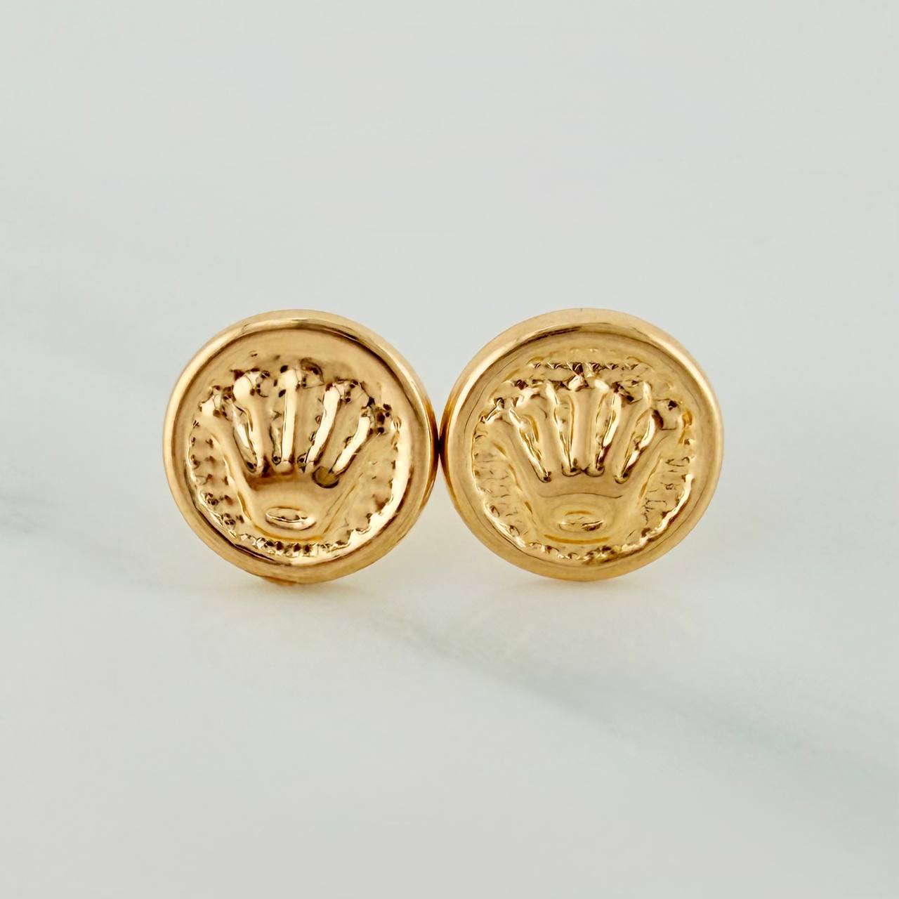 Topos Sello Corona 1.1gr / 8mm Oro Amarillo 18K &