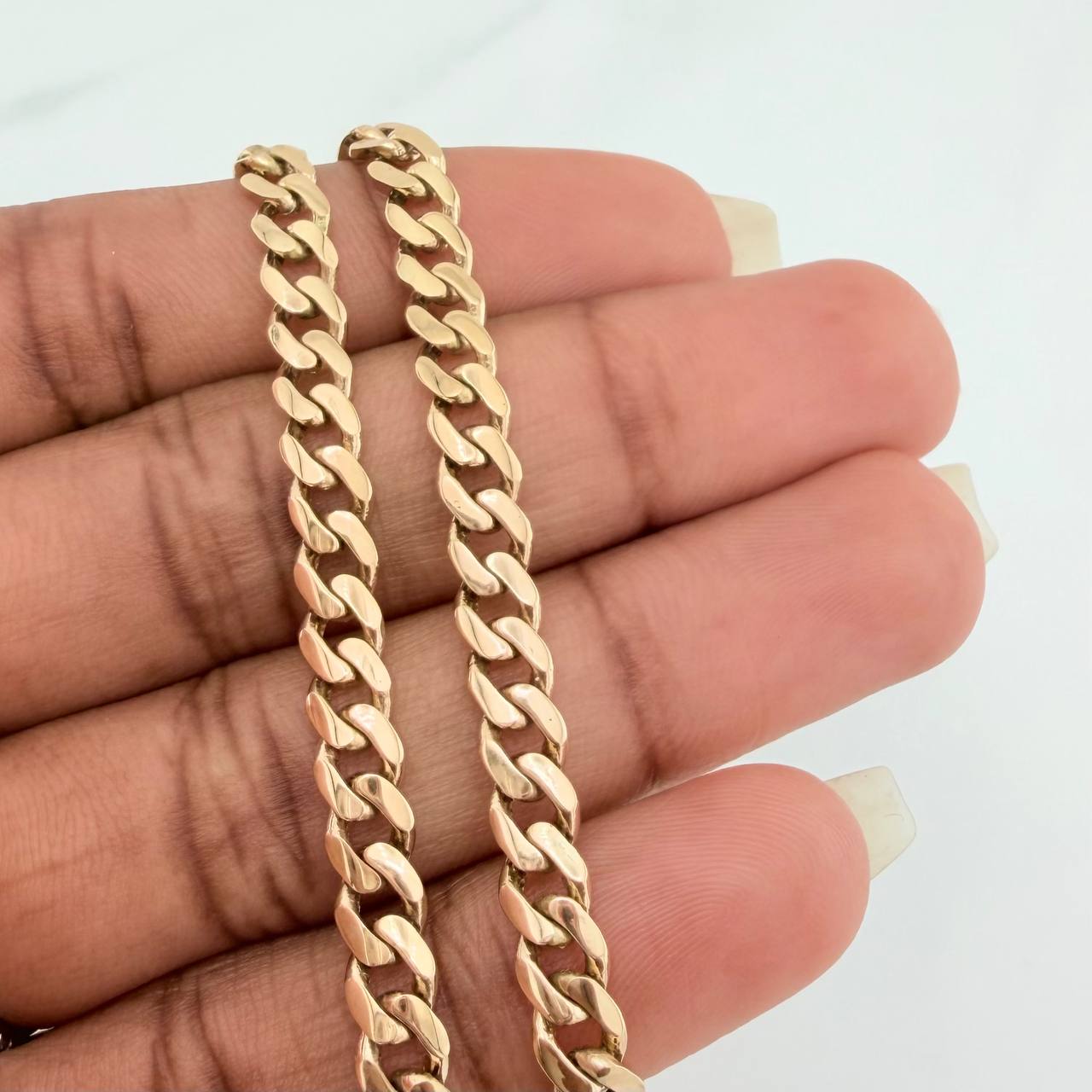 Pulso Cubano 6.85gr / 8 1/2 in / 5mm Oro Amarillo Nac.Esp. 18K $