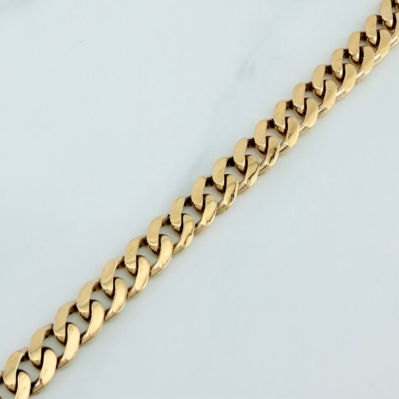 Pulso Cubano 10gr / 8 in / 6mm Oro Amarillo Nac.Esp. 18K $