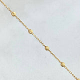 Military Type Bracelet 1.3gr / 17cm-19cm / Italian Spanish Yellow Gold 18K ©