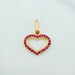 Dije Silueta Corazón 0.85 g / 3/4 in Oro Amarillo 18K