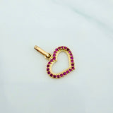 Dije Silueta Corazón 0.85 g / 3/4 in Oro Amarillo 18K