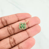 Double Clover Pendant 1.45 g / 3/4 in 18K Yellow Gold