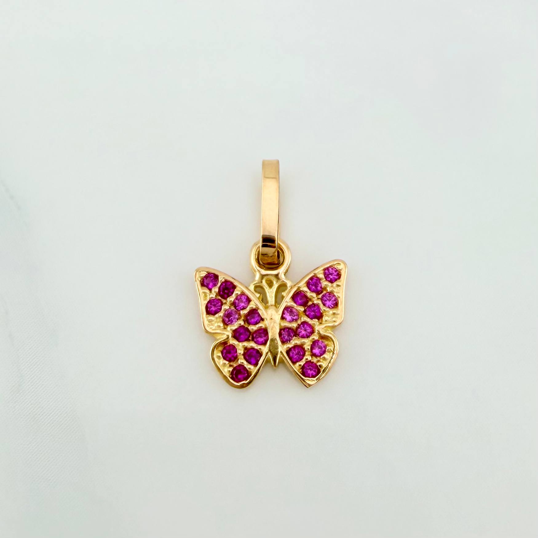 Dije Mariposa 0.7 g / 1/2 in Oro Amarillo 18K