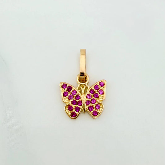 Dije Mariposa 0.7 g / 1/2 in Oro Amarillo 18K