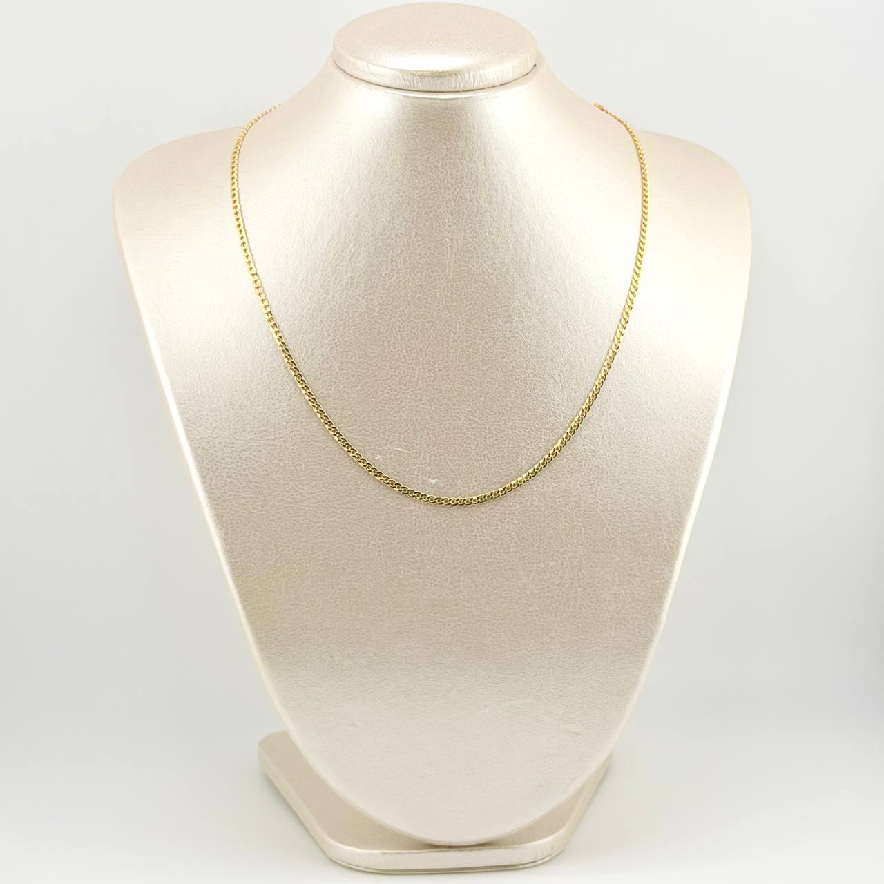 Cadena Mini Cubana 3.1gr / 17 3/4 in / 2.3mm Oro Amarillo +1 18K *