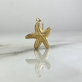 Pendant Starfish 0.9gr / 2.4cm Die-cut Yellow Gold
