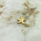 Dije Estrella De Mar 0.95gr / 2.4cm Troquelado Oro Amarillo
