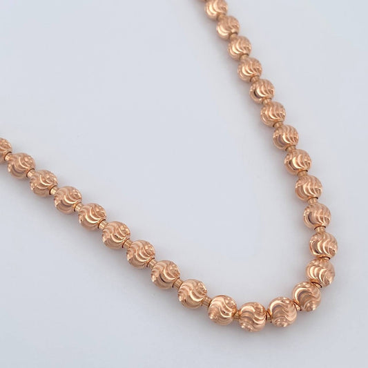 Cadena Militar 33.9gr / 26 1/2 in / 5mm Oro Rosa +3 18K %