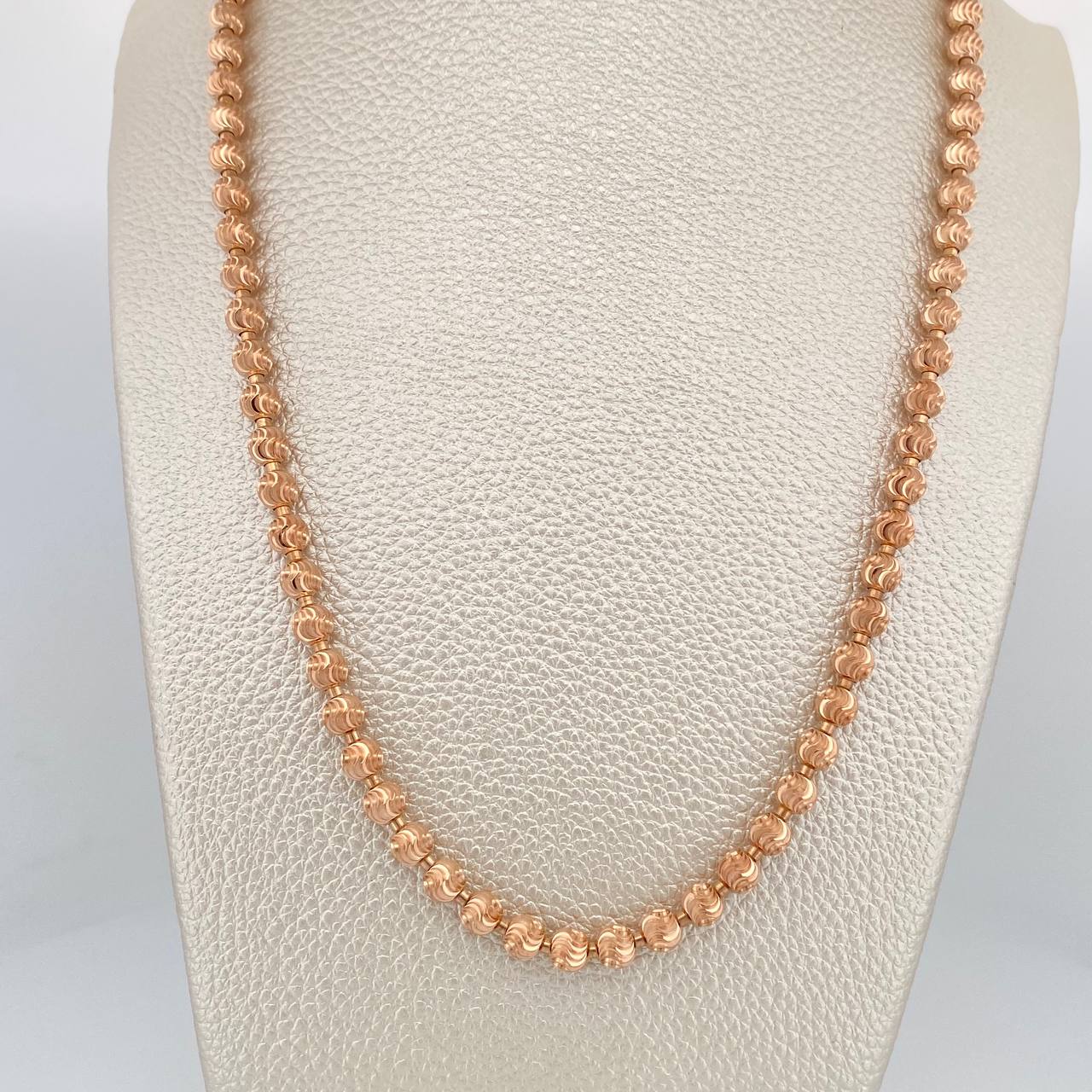 Cadena Militar 33.9gr / 26 1/2 in / 5mm Oro Rosa +3 18K %