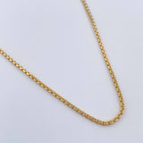 Cadena Veneciana 3.6gr / 19 3/4 in / 1.4mm Dos Oros Amarillo Blanco +3 18K %