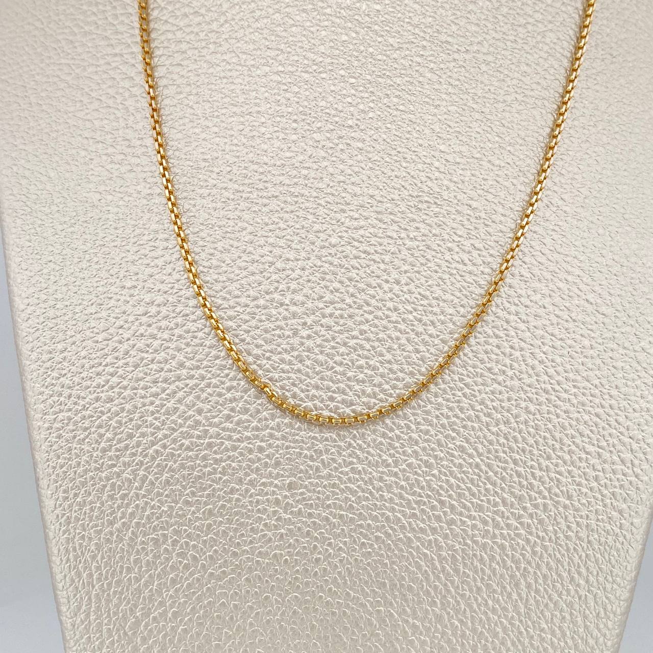 Cadena Veneciana 3.6gr / 19 3/4 in / 1.4mm Dos Oros Amarillo Blanco +3 18K %