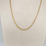 Cadena Veneciana 3.6gr / 19 3/4 in / 1.4mm Dos Oros Amarillo Blanco +3 18K %
