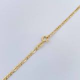 Cadena Figaro 1.7gr / 17 3/4 in / 1.5mm Oro Amarillo +1 18K &