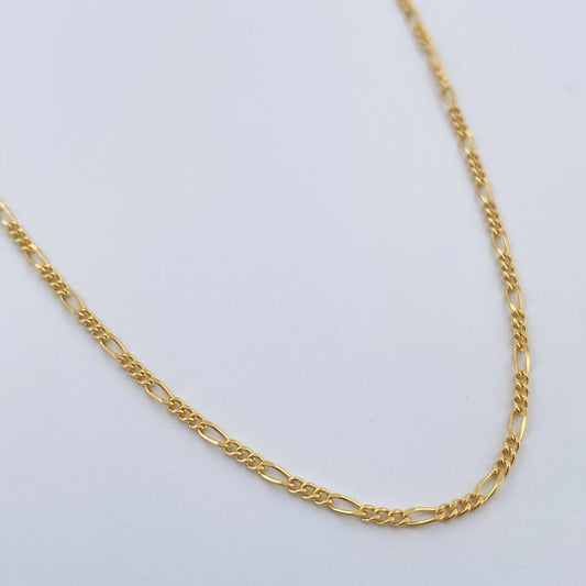 Cadena Figaro 1.55gr / 20 in / 2mm Oro Amarillo +1 18K %