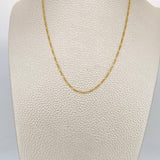 Figaro Chain 1.45gr / 19 3/4 in / 2mm Yellow Gold +1 18K %