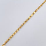 Bismark Bracelet 1.4gr / 7 1/4 in / 2mm Yellow Gold +1 18K %