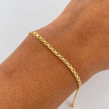 Bismark Bracelet 1.4gr / 7 1/4 in / 2mm Yellow Gold +1 18K %