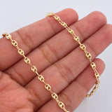 Cadena GC 4.1gr / 16 1/4 in / 3.1mm Oro Amarillo 18K