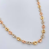 Cadena GC 10.4gr / 24 3/4 in / 4mm Tres Oros 18K %