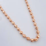 Cadena Militar 26.55gr / 25 1/2 in / 4mm Oro Rosa 18K %