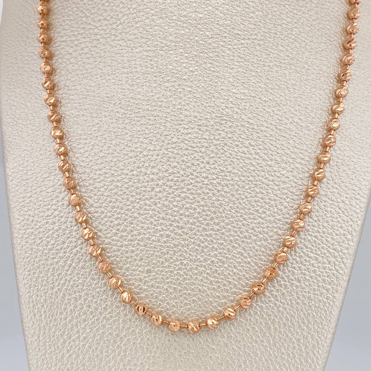 Cadena Militar 26.55gr / 25 1/2 in / 4mm Oro Rosa 18K %