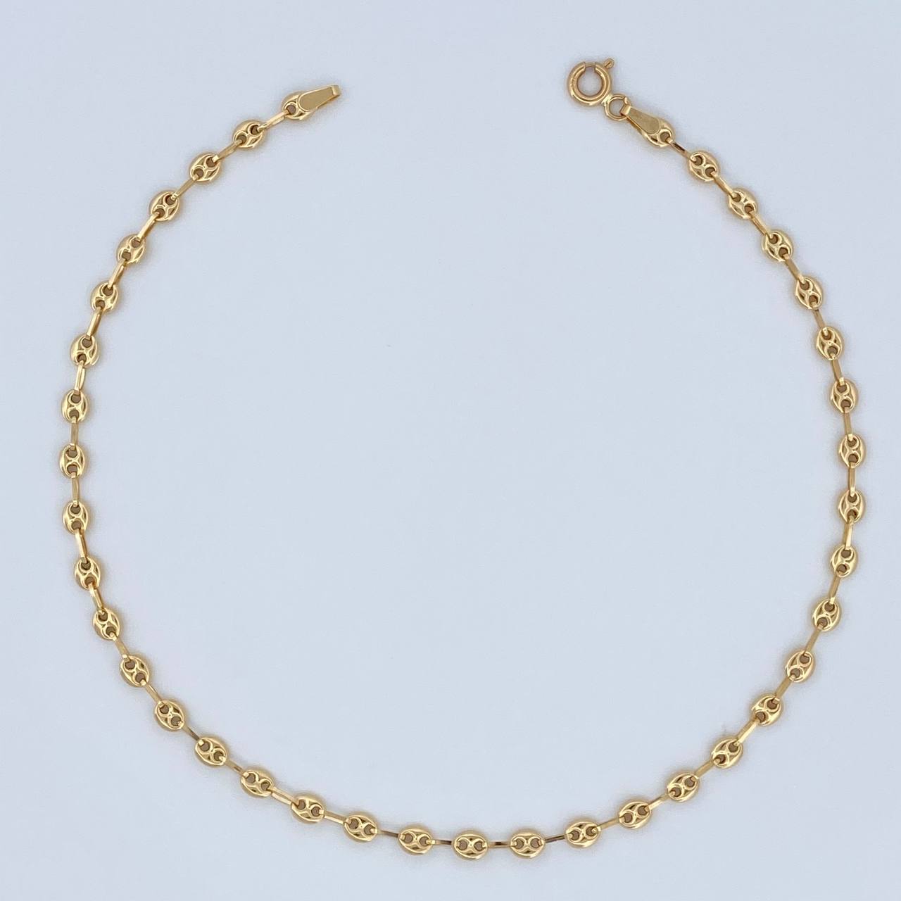 Tobillera GC 2.75gr / 10 in / 2mm Oro Amarillo 18K %