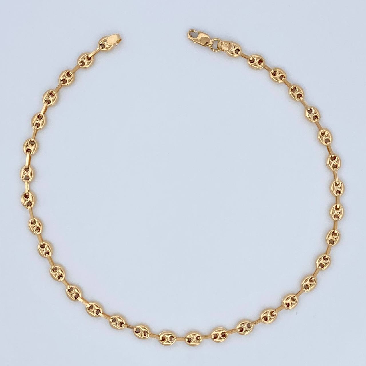 Tobillera GC 3.5gr / 10 1/4 in / 4mm Oro Amarillo 18K %