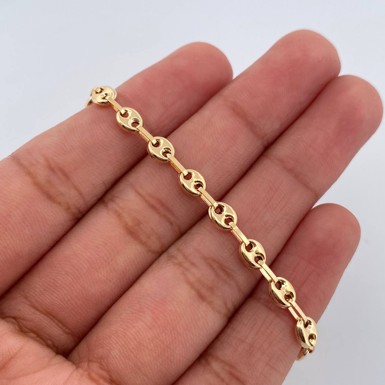 Tobillera GC 3.95gr / 10 1/2 in / 4.4mm Oro Amarillo 18K %