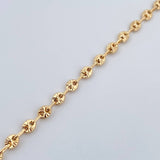 Tobillera GC 4.5gr / 9 1/2 in / 4mm Oro Amarillo 18K %