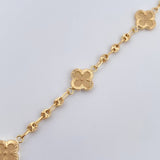 Pulso Trebol GC 4.45gr / 7 in / 3.2mm Oro Amarillo 18K %