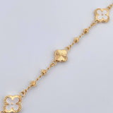 Pulso Trebol 3.75gr / 7 1/2 in / 2.7mm Oro Amarillo 18K %