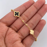 Pulso Trebol 4.05gr / 7 1/2 in / 2mm Oro Amarillo 18K %