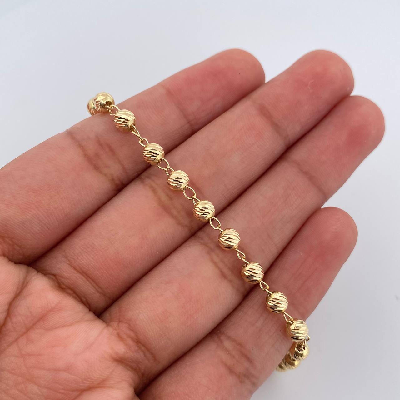 Military Style Bracelet 3.3gr / 7 1/2 in / 3.6mm Yellow Gold 18K %