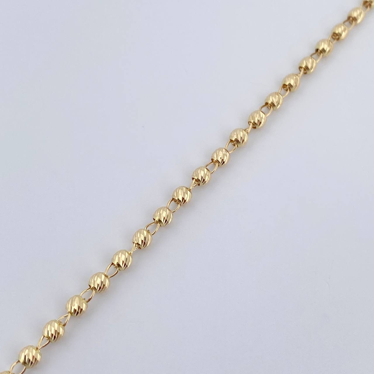 Military Style Bracelet 3.1gr / 7 1/4 in / 4mm Yellow Gold 18K %