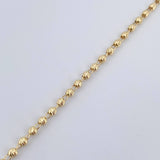 Military Style Bracelet 3.1gr / 7 1/4 in / 4mm Yellow Gold 18K %
