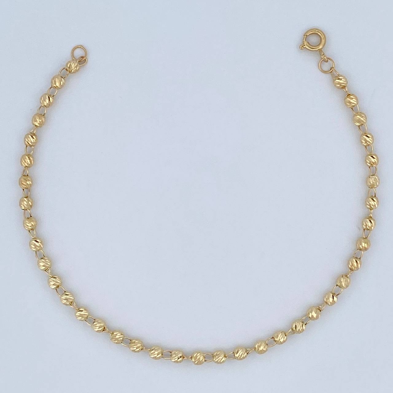 Military Style Bracelet 3.1gr / 7 1/4 in / 4mm Yellow Gold 18K %