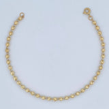 Military Style Bracelet 3.1gr / 7 1/4 in / 4mm Yellow Gold 18K %