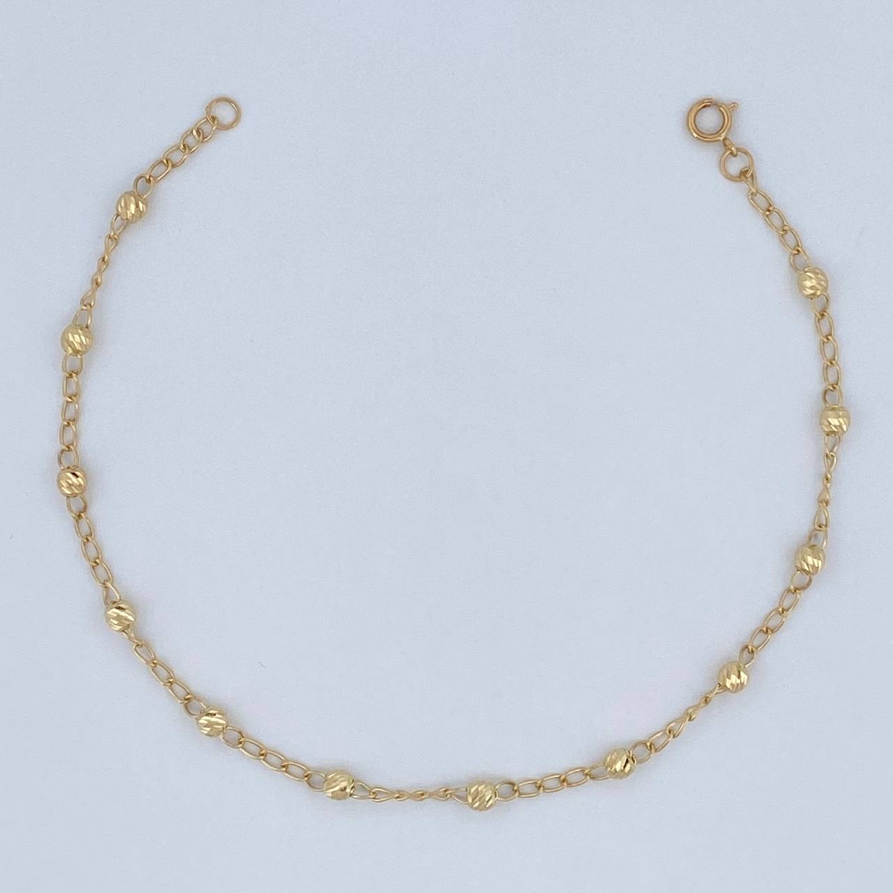 Pulso Espiga 1.55gr / 7 1/2 in / 3mm Oro Amarillo 18K %